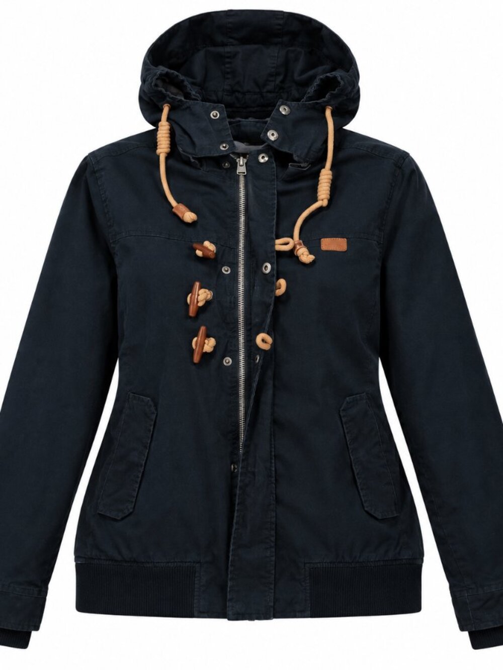 Tiffosi Denim Navy Hooded Boat Utility Jacket Size Medium Fisherman